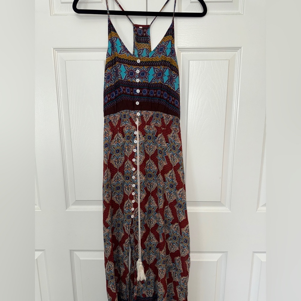 Floerns Women's Sleeveless Sundress Beach Maxi Long Dress Multi S
